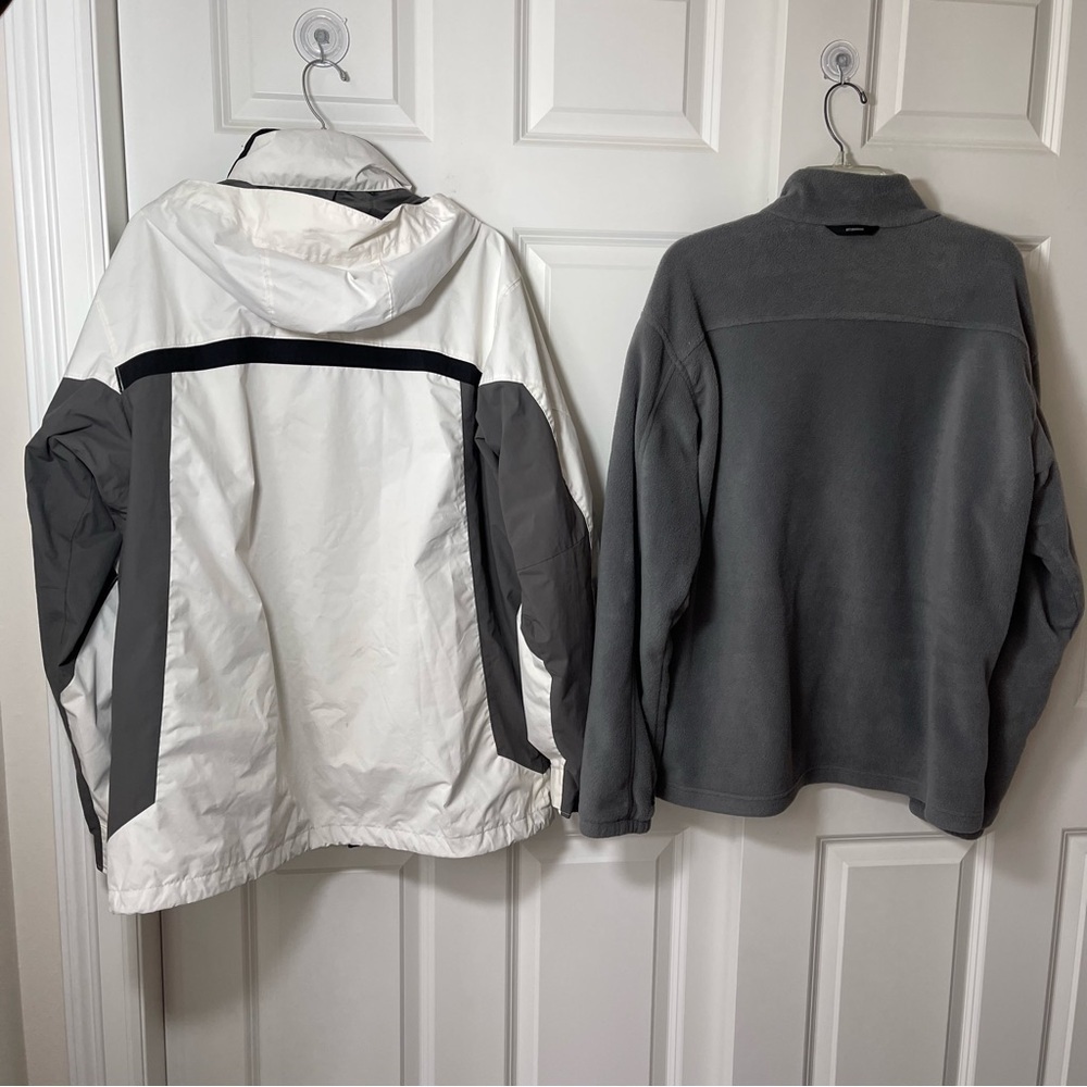 Columbia Removable Fleece Lining Omni-Shield Ski Snowboard Jacket Oversized L - Picture 3 of 16
